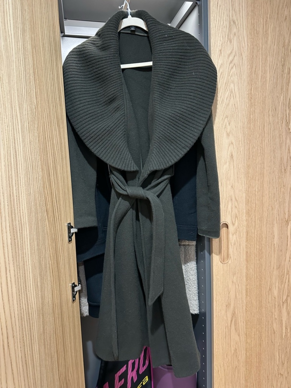 Ralph Lauren Shawl-Collar Belted Coat /Cardigan
